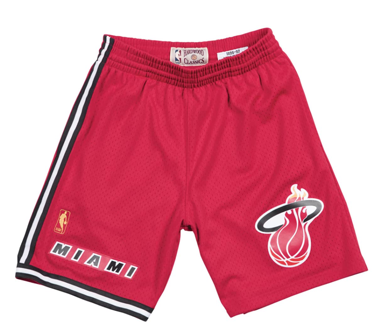 Miami Heat 1996-97 Alternate Red Swingman Basketball Shorts for Men - Vintage NBA Apparel for Basketball Games, Workouts & Fan Collection