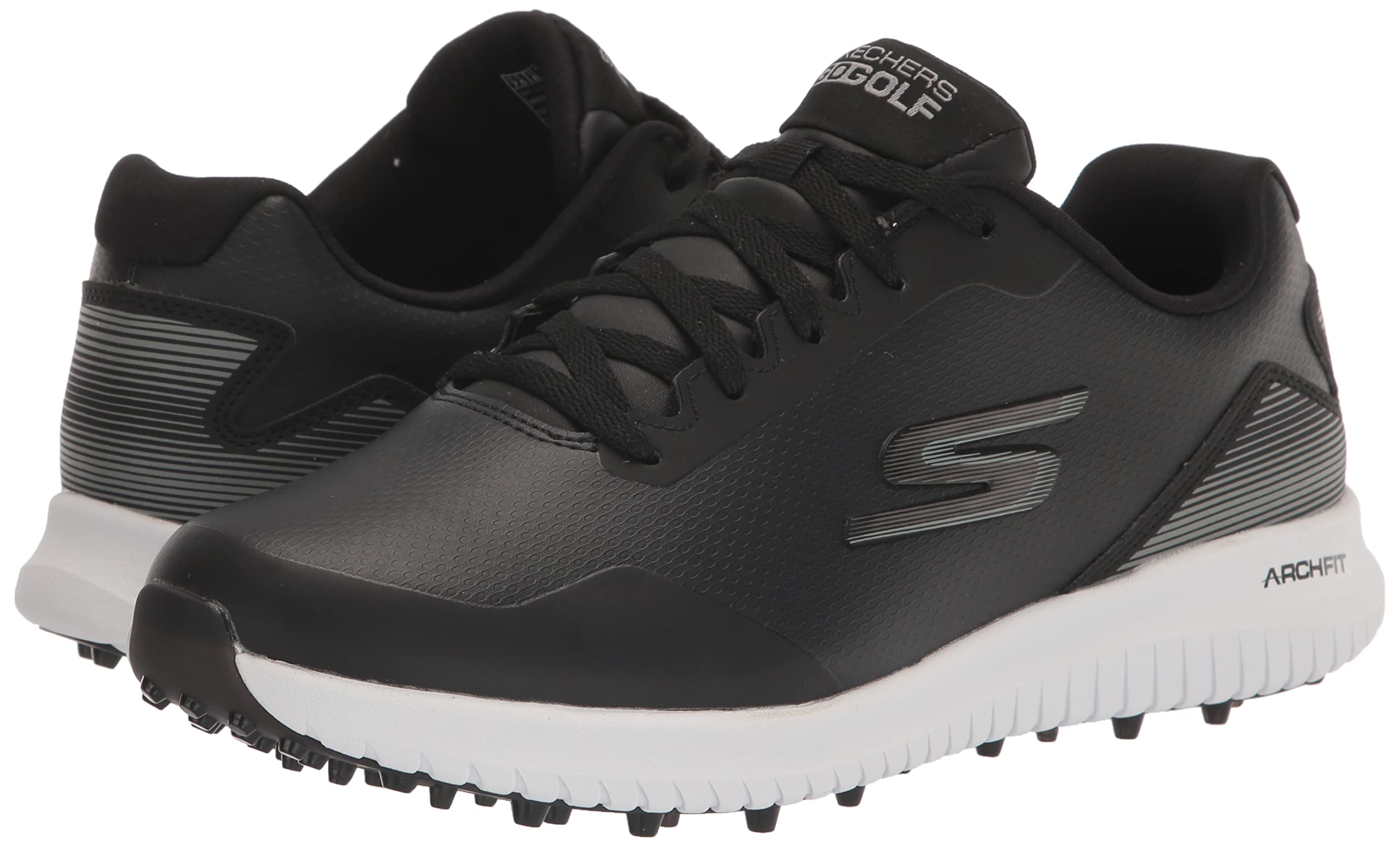 Skechers Men's Max 2 Arch Fit Waterproof Spikeless Golf Shoes - Comfortable Walking & Golfing Footwear for Outdoor Sports & Casual Wear