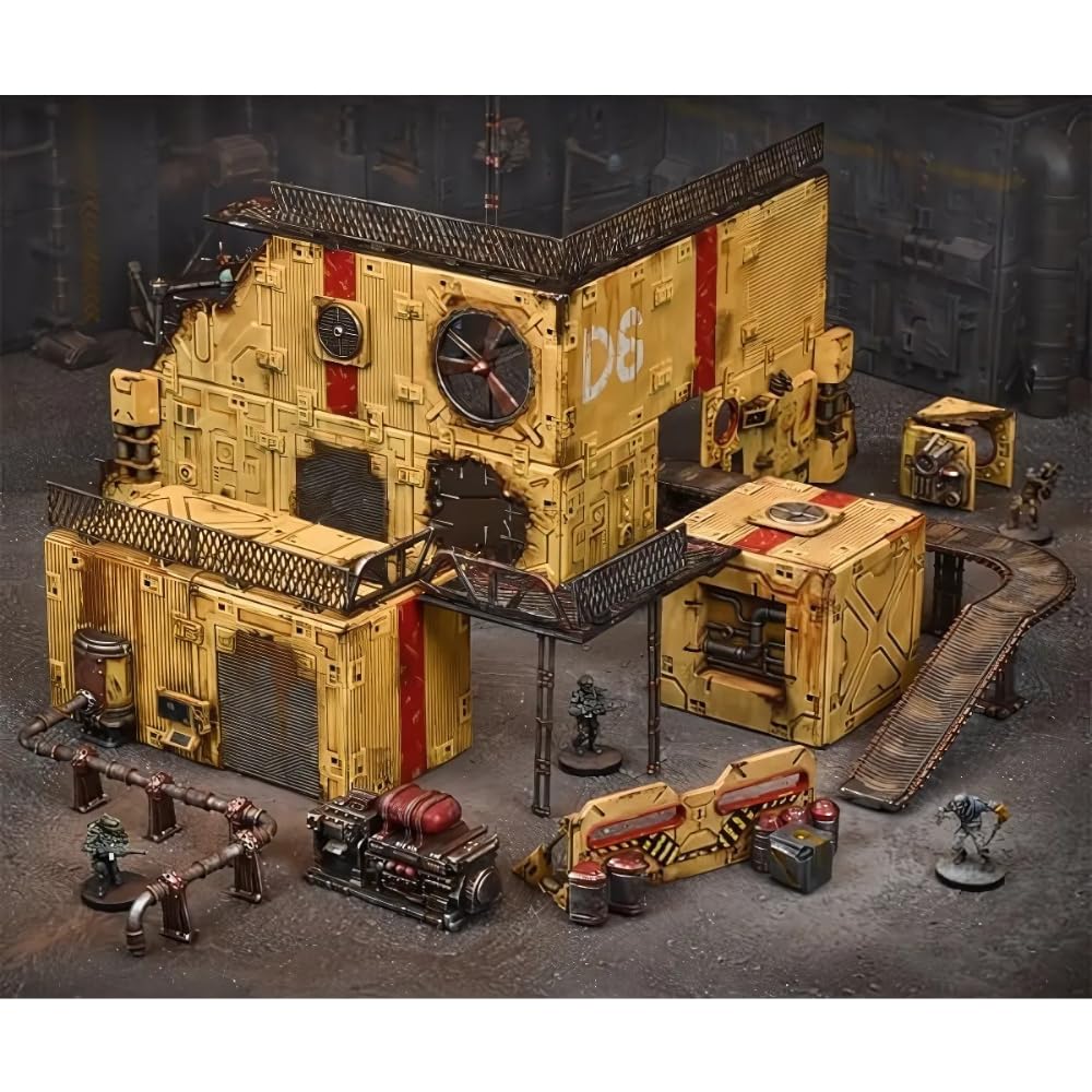 Mantic Games Terrain Crate: Industrial Zone - Scenery Set for Tabletop Wargaming & Miniature Battles - Perfect for Warhammer 40K, D&D and Sci-Fi RPG Game Scenes