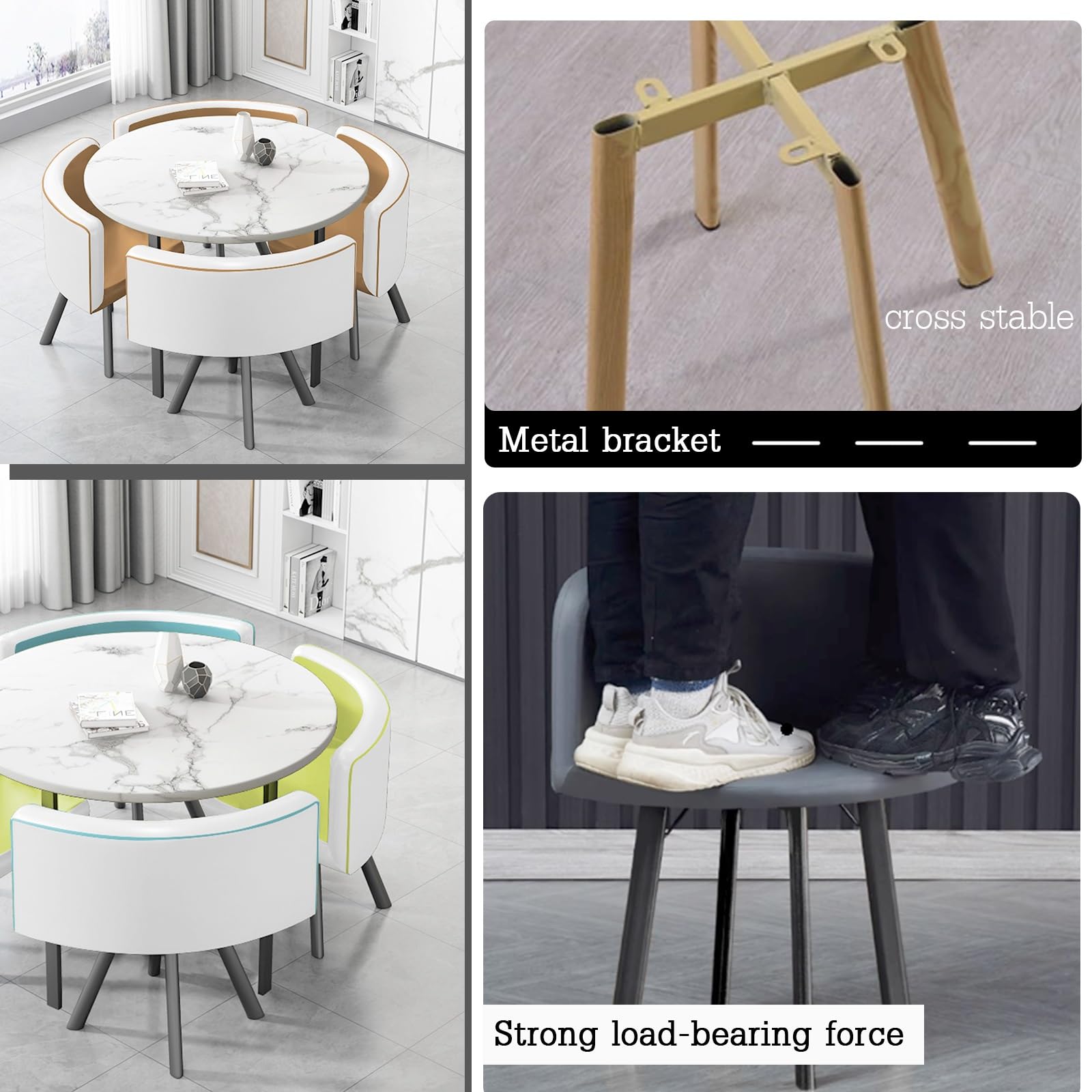 Modern Business Negotiation Dining Table and Chair Set - Stylish Reception Table & Chair Combo for Coffee Shops, Tea Houses, Offices & Conference Rooms (Red, Multiple Sizes) - Perfect for Professional Meetings, Client Discussions & Casual Dining