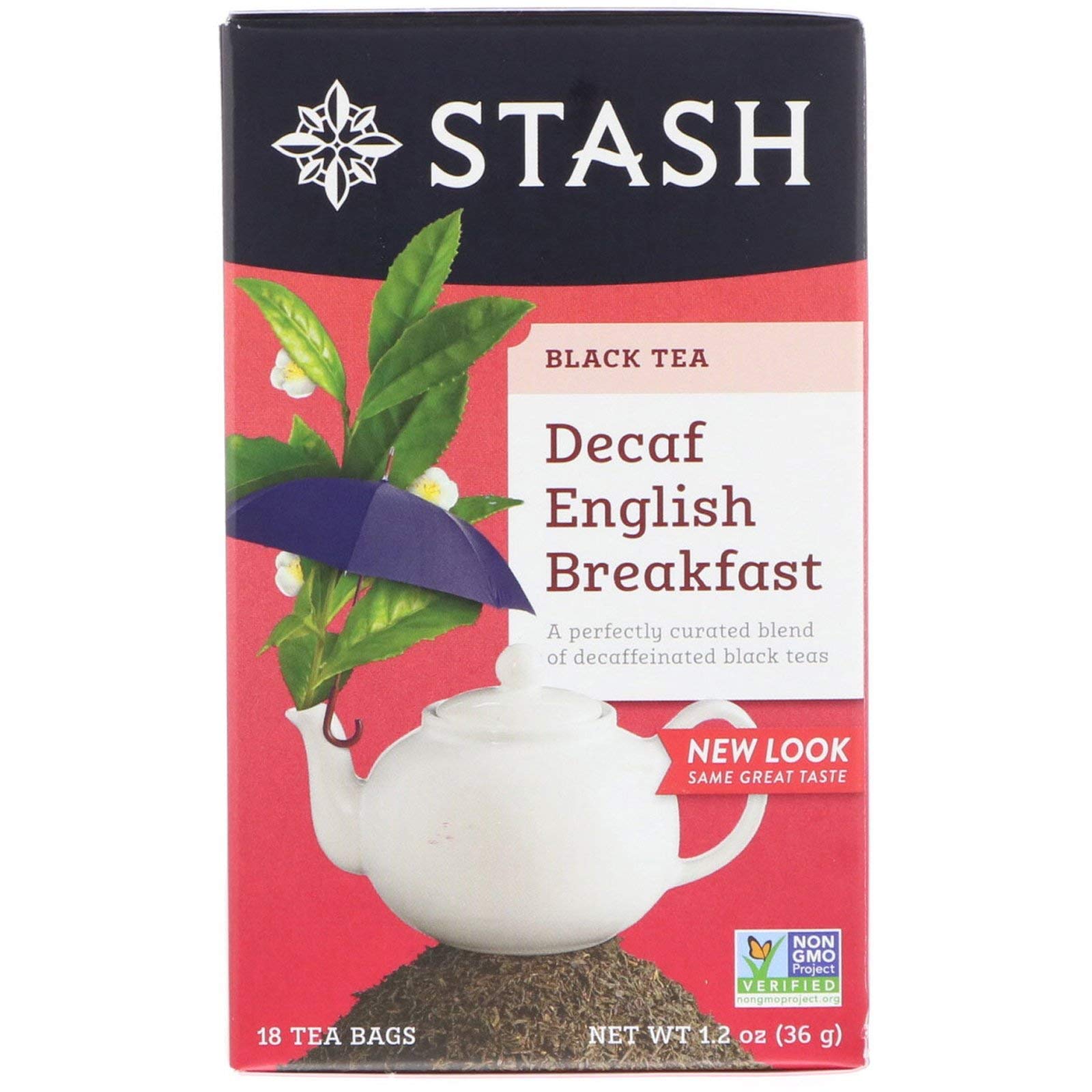 Decaffeinated English Breakfast Tea Bags by STASH TEA - 18 Count Box | Perfect for Morning Relaxation & Afternoon Tea Time