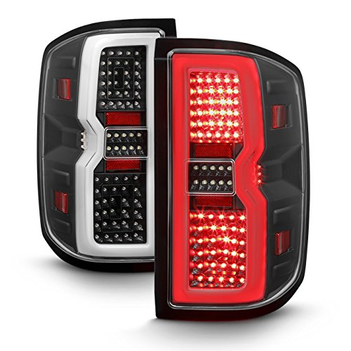AKKON LED Light Bar Black Housing Tail Lights for 2014-2019 Chevy Silverado & GMC Sierra - Pair | Durable Replacement Lamps for Night Driving & Off-Road Adventures