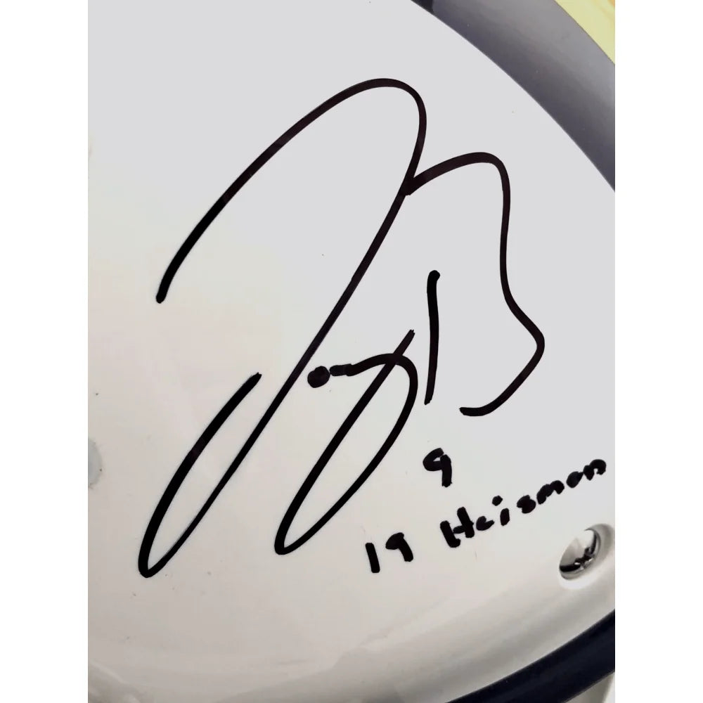 Joe Burrow Signed LSU Football Helmet - White FS with 