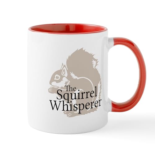 White/Red Inside - The Squirrel Whisperer Mugs