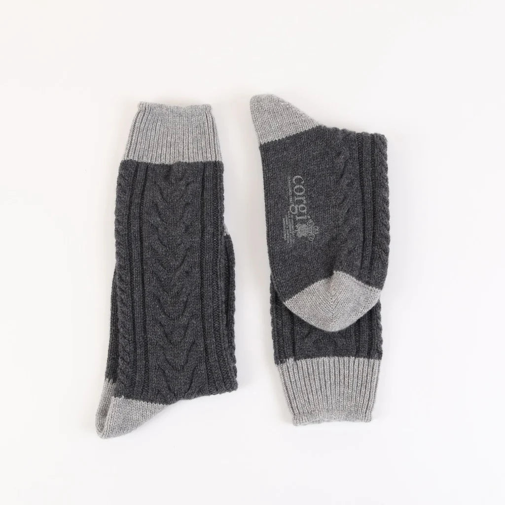 Premium Handmade Men's Cashmere Socks - Ultra Soft Winter Warm Knit Slipper Socks for Home, Office & Travel Comfort