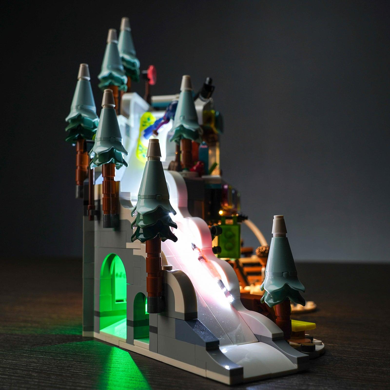 LEGO Mountaintop Climbing Snow Mountain Lamp Set 41756 - LED Light Kit for LEGO Building Blocks, DIY Night Light for Kids Room Decor & Model Display