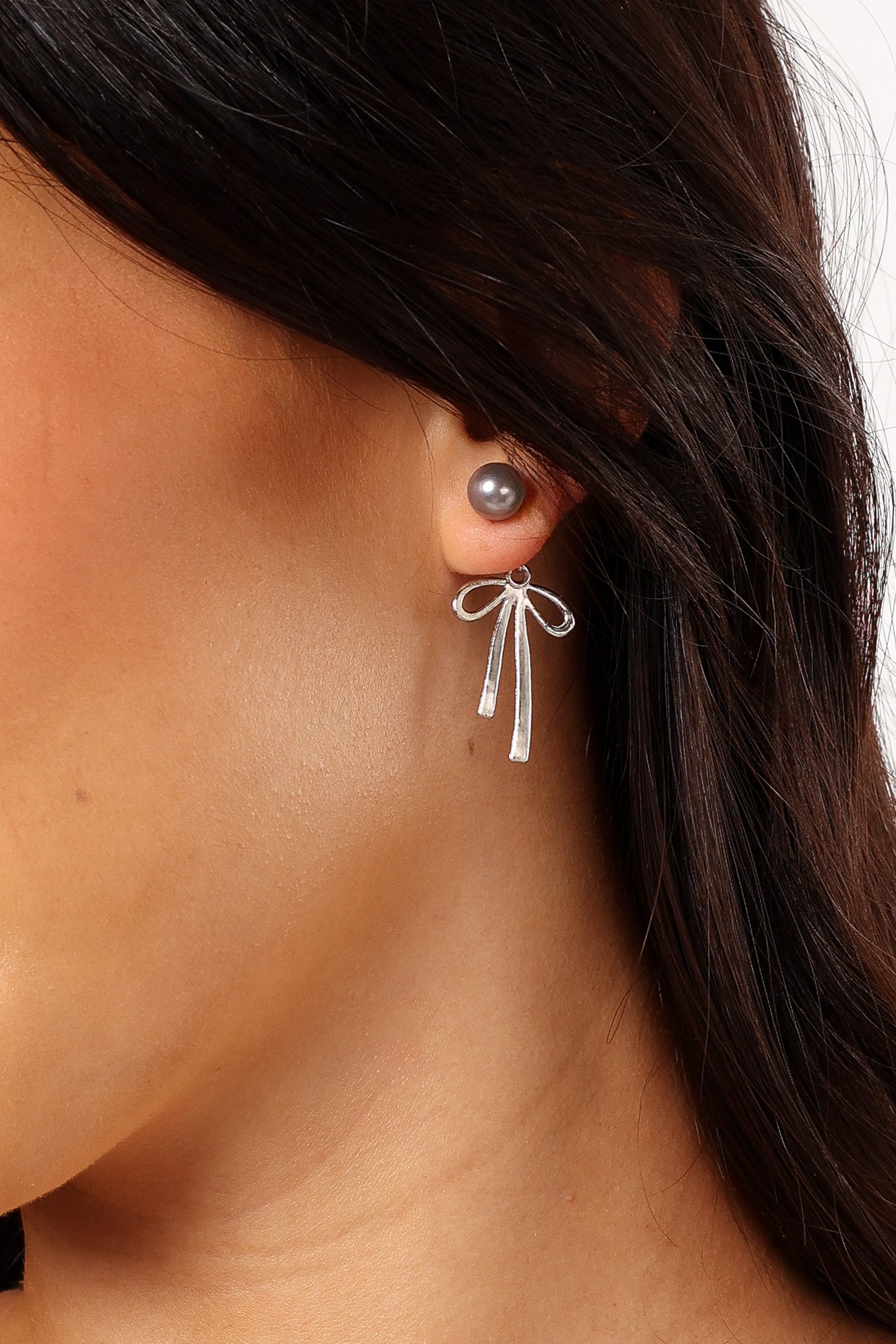 Elegant Silver Bow Earrings for Women - Perfect for Parties, Weddings & Everyday Wear | Hypoallergenic & Lightweight Fashion Jewelry