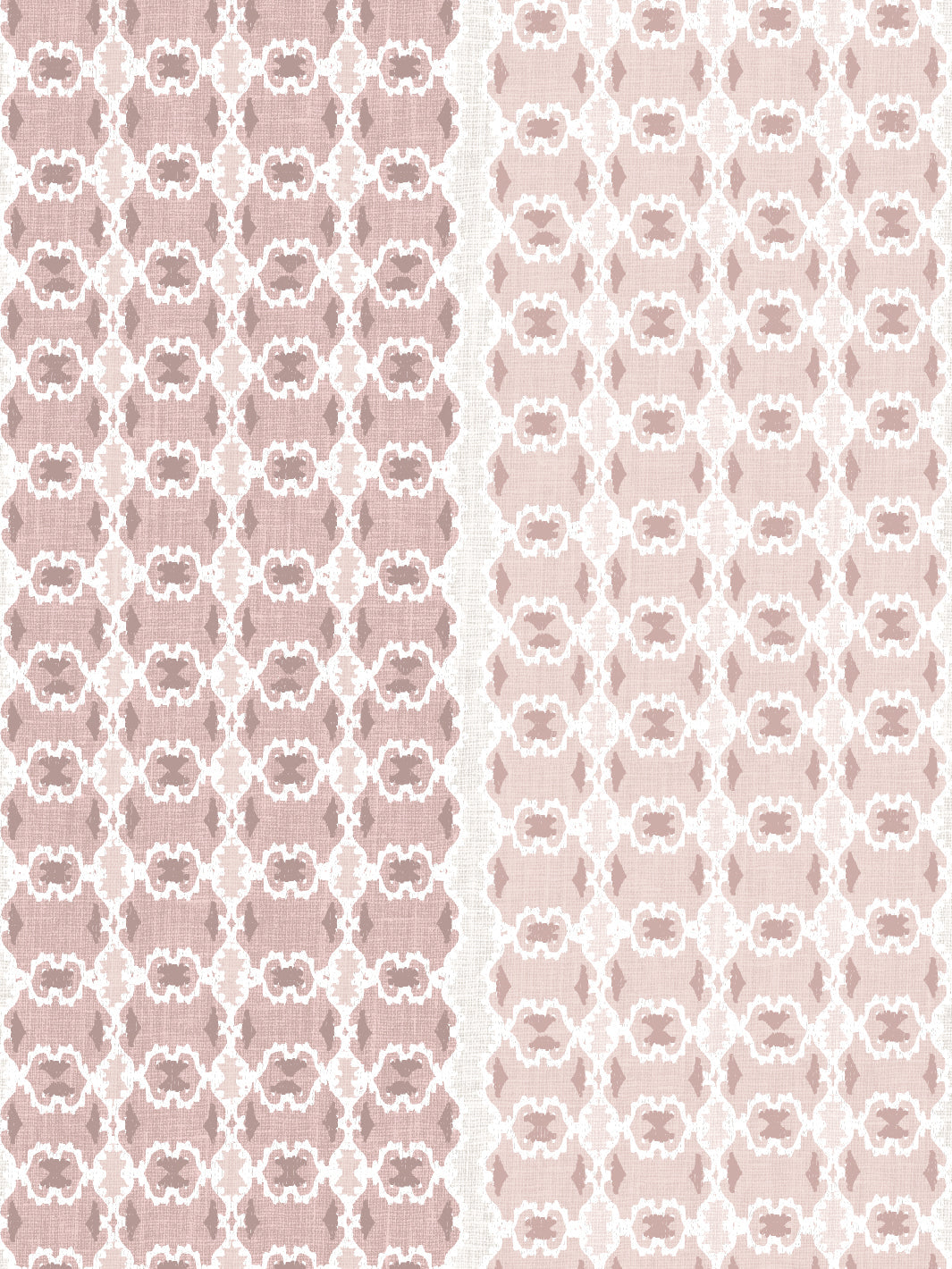 Nathan Turner 'Medallion Stripe' Pink Wallpaper - Elegant Floral Peel & Stick Wallpaper for Bedroom, Living Room & Nursery Decor