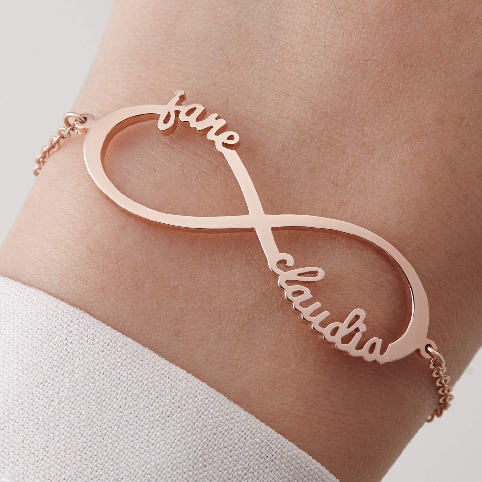 New Mom Bracelet - Personalized Sterling Silver & 18K Gold Plated Mother's Jewelry with Kids Name - First Baby Gift for Mother, Mother Daughter Bracelet, Birthday Gift for Mom - Perfect for Mother's Day, Baby Shower & Special Occasions