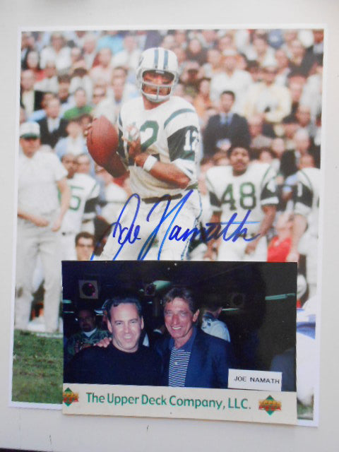 Joe Namath Autographed 8x10 NFL Photo with COA - Collectible Signed Memorabilia for Football Fans, Man Cave Decor, and Sports Gift Ideas