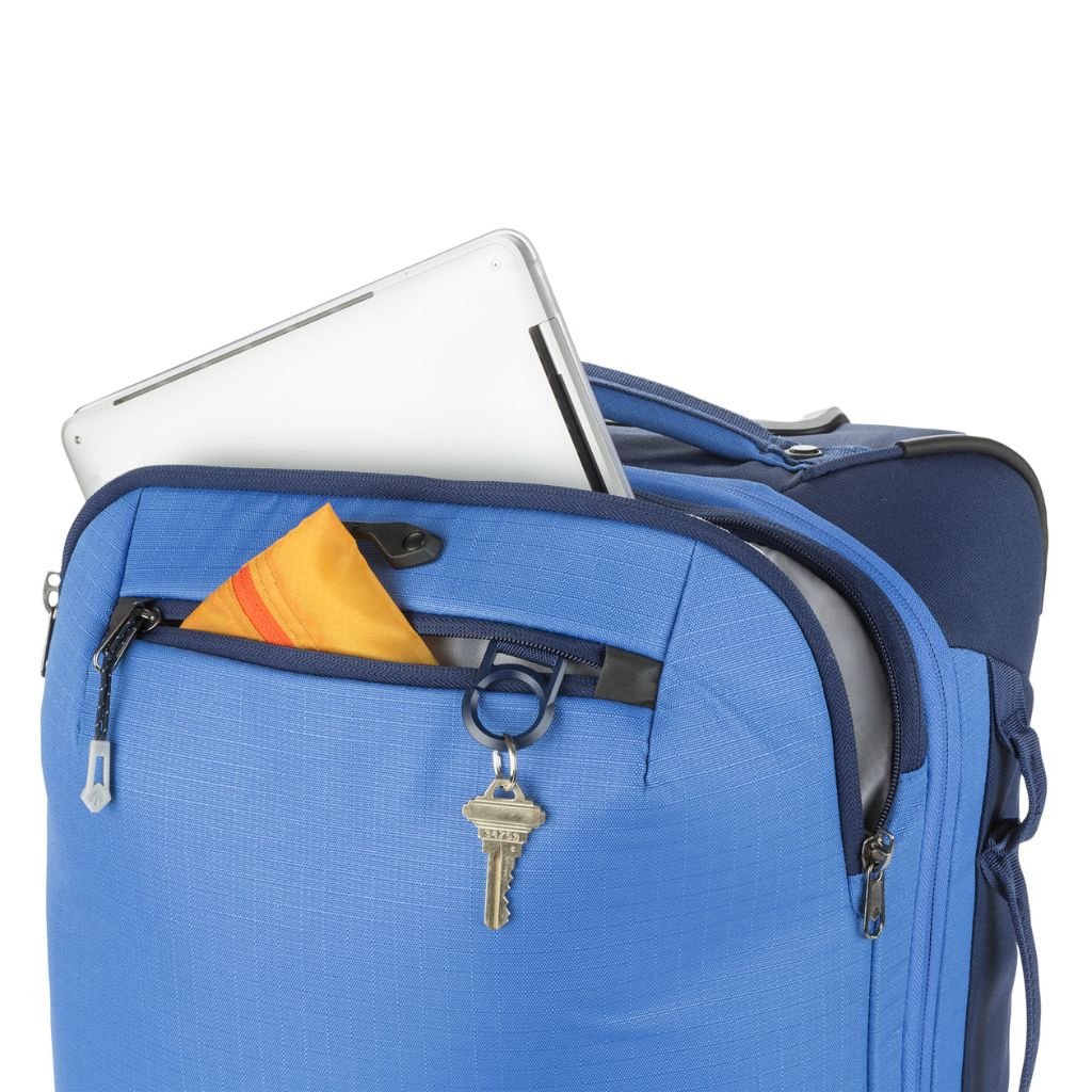 Eagle Creek Expanse 4 Wheel 55cm International Carry On Spinner Luggage - Pilot Blue | Lightweight Durable Suitcase for Business Travel & Weekend Getaways