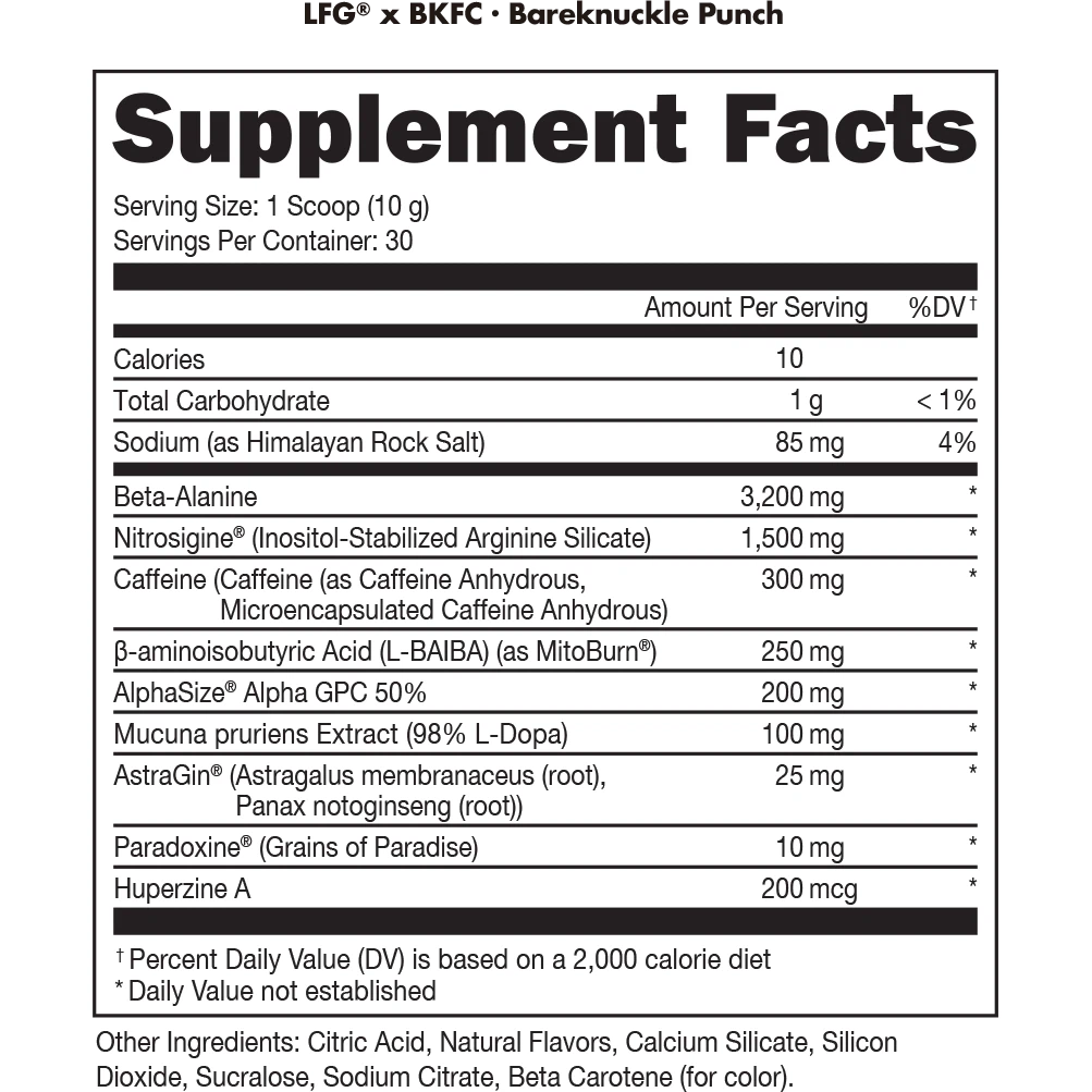 Bucked Up LFG Burn Fat Burner Supplement - Boost Energy & Metabolism for Weight Loss - Pre-Workout & Fitness Support