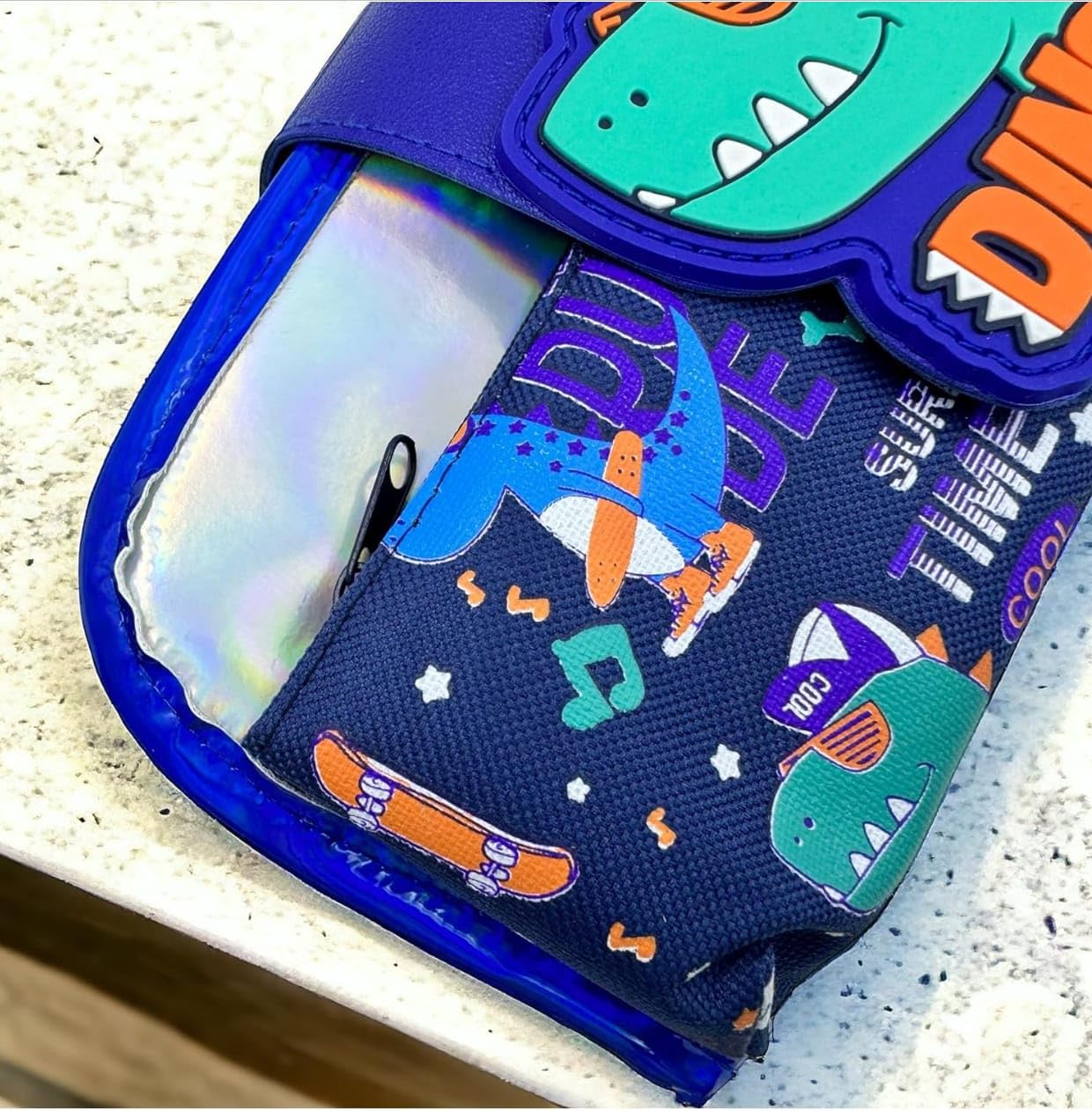Cute Dinosaur Pencil Case for Girls & Kids - Large Capacity Stationery Pouch, School & Office Organizer, Perfect for Backpack, Birthday Gift & School Supplies (Dino Design) - Ideal for Students, Classroom & Homework Organization