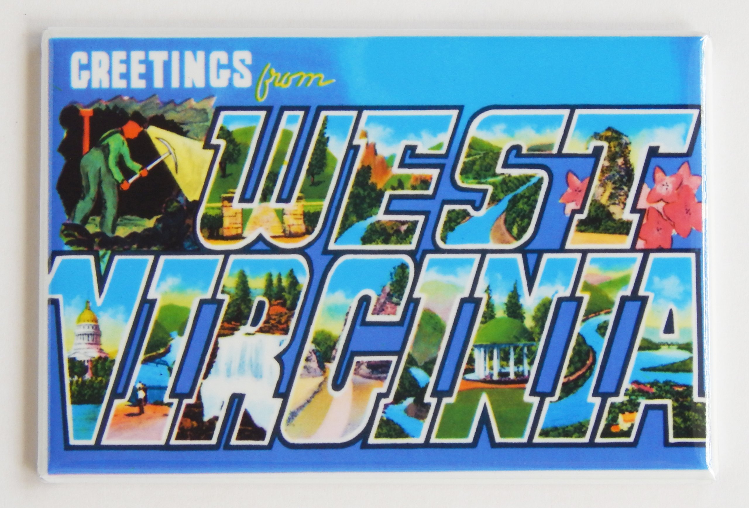 West Virginia Souvenir Fridge Magnet - 2 x 3 Inches - Perfect for Collectors, Travel Memories & Home Decor