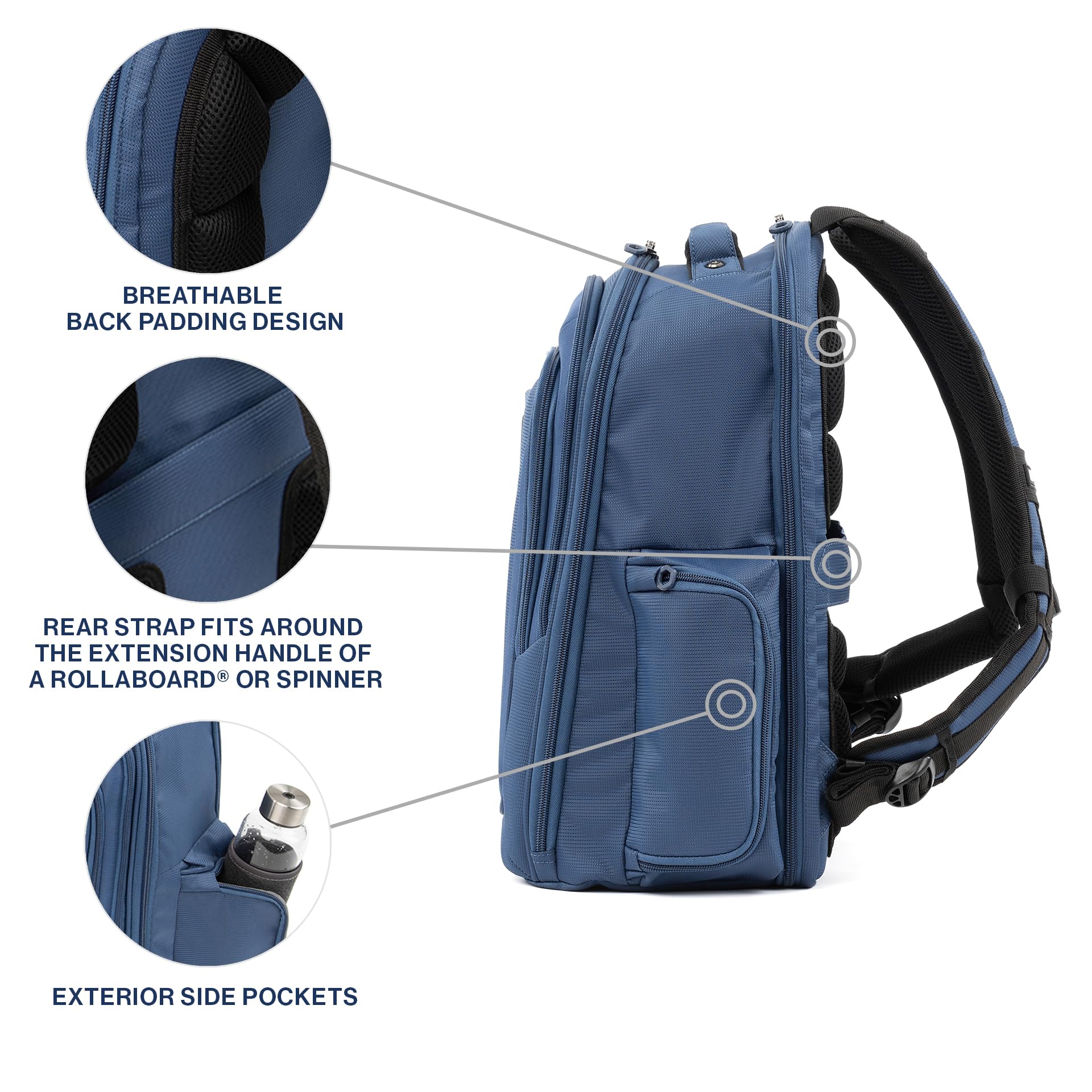 Travelpro Tourlite Laptop Backpack - Lightweight Business Travel Backpack with USB Charging Port, Water-Resistant & TSA-Approved for Airplane Carry-On | Perfect for Work Commute, College Students & International Travel