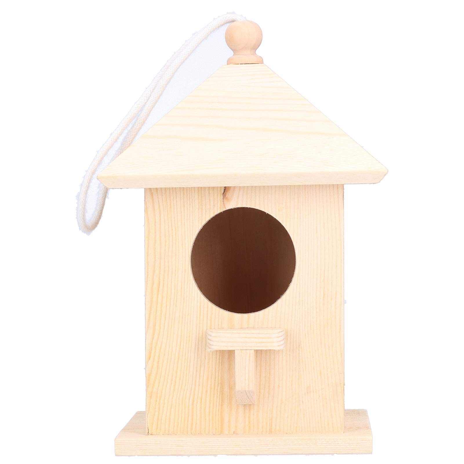 Premium Wooden Bird House - Hanging Outdoor Bird Feeder for Wild Birds, Garden Decoration & Small Animal Shelter - Perfect for Backyard, Patio, and Nature Lovers