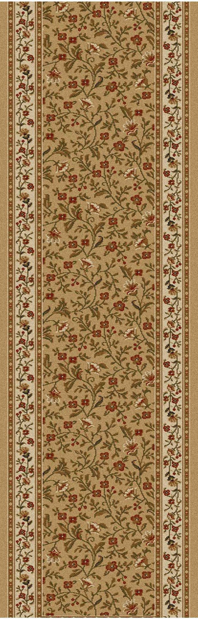Radici 1593 COMO Area Rug 8x8 Feet - Soft Beige Bohemian Style Rug for Living Room, Bedroom & Home Decor