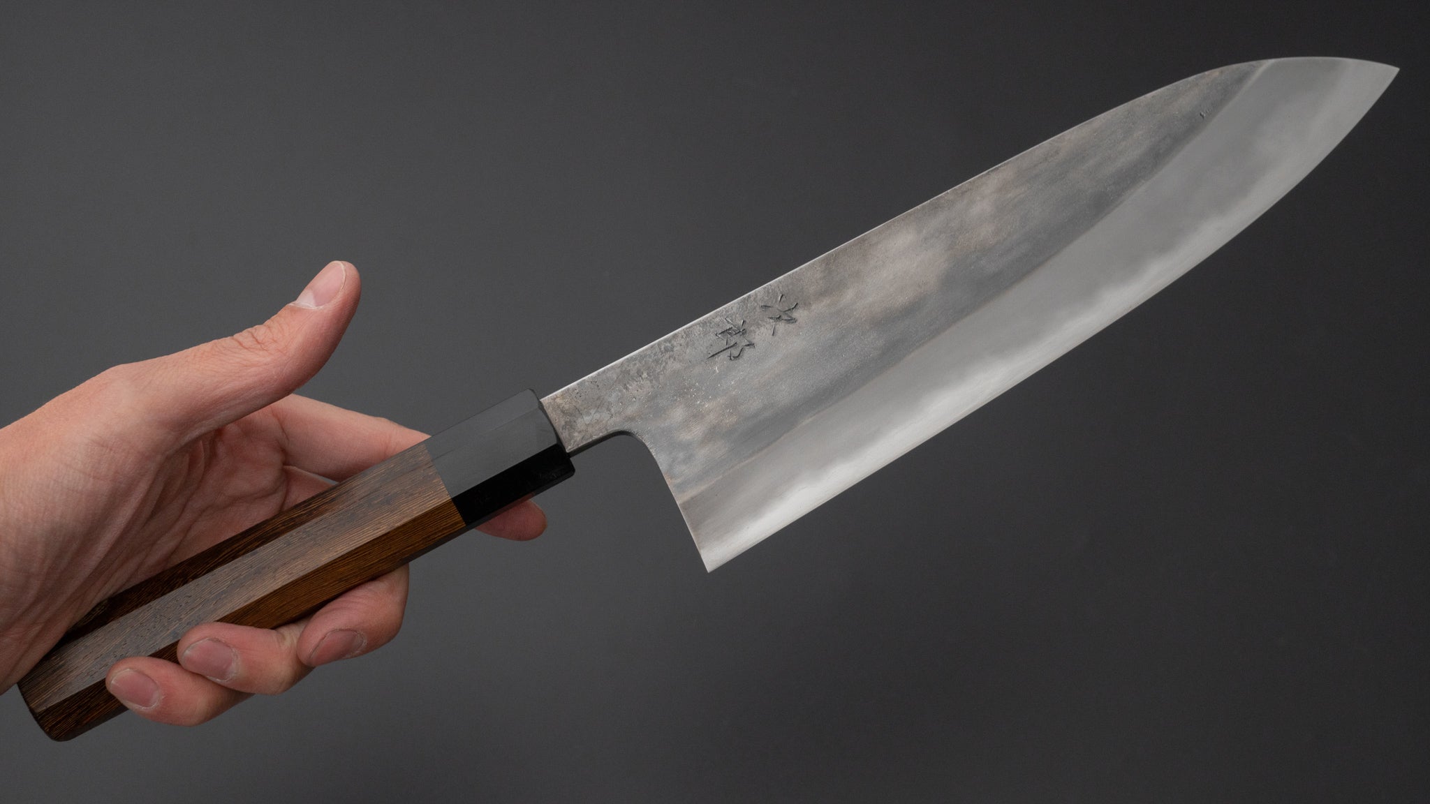 Premium Jiro Tsuchime Wa Gyuto 225mm Japanese Chef Knife with Taihei Tagayasan Handle - Perfect for Sushi, Meat Cutting & Professional Kitchen Use