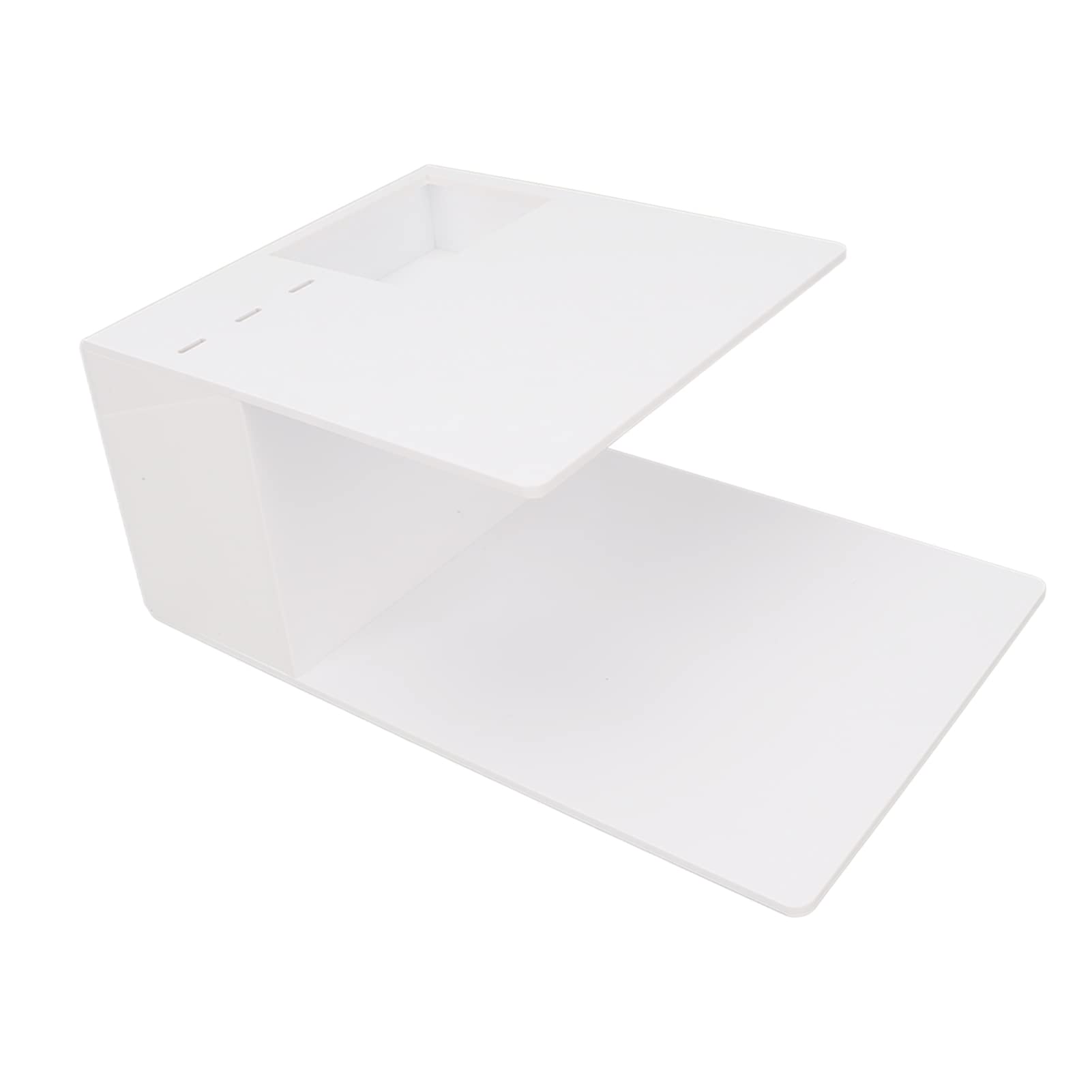 5mm Thick White Acrylic Lash Pillow Shelf - Ergonomic One-Piece Design for Eyelash Extensions, Easy to Clean - Perfect for Lash Artists, Salons & Home Beauty Stations