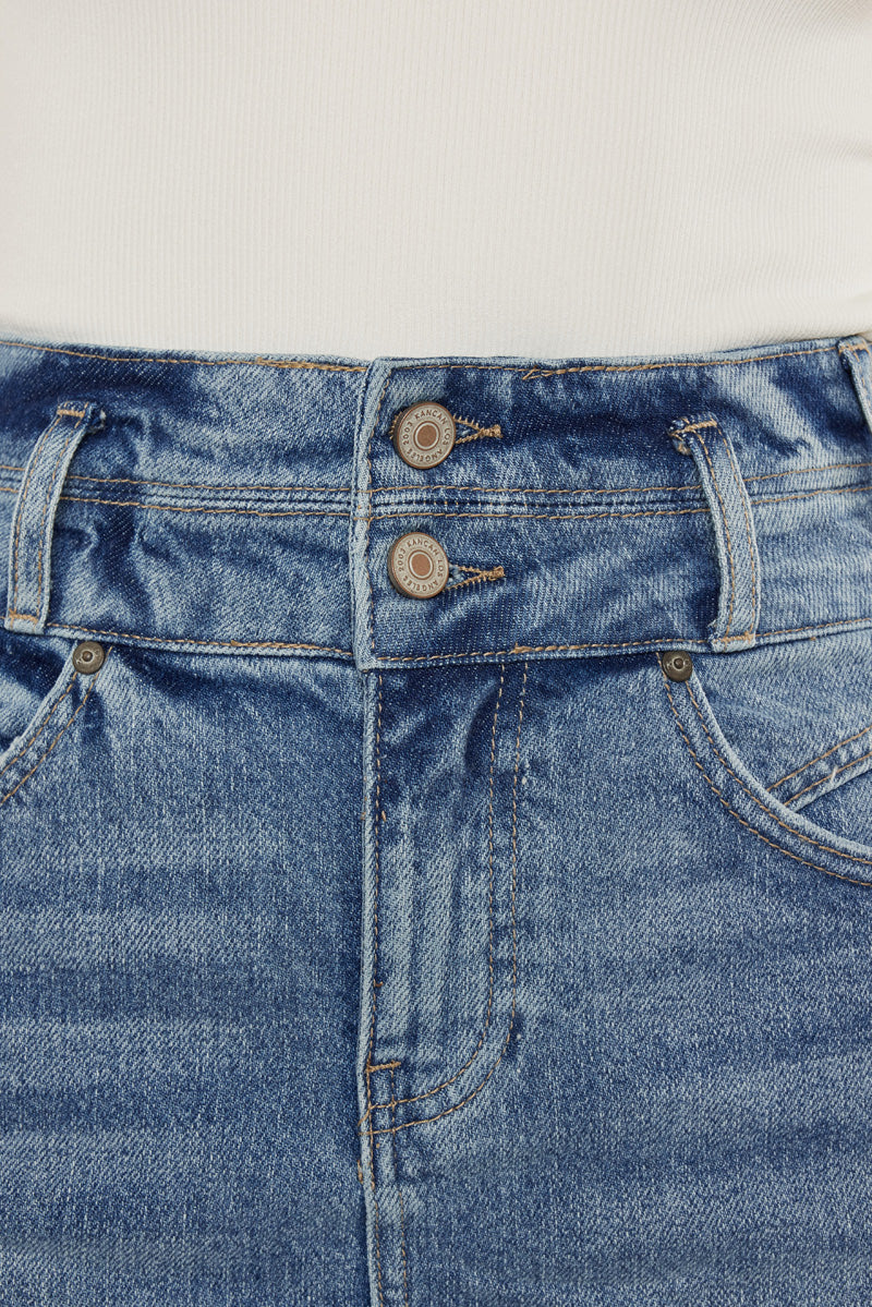 Alana Fringed Hem Mini Skirt for Women - Stylish High Waist Denim Skirt with Distressed Details | Perfect for Casual Outfits, Parties & Date Nights