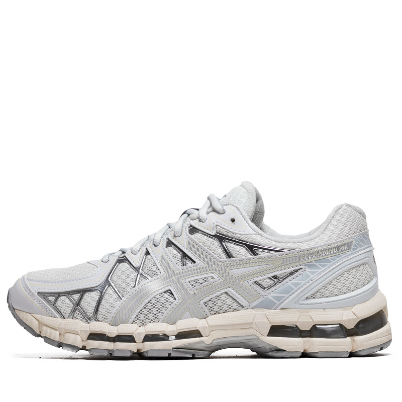 ASICS Gel-Kayano 20 Running Shoes for Men & Women - White/Pure Silver - Stability & Cushioning for Long-Distance Running, Jogging, and Gym Workouts