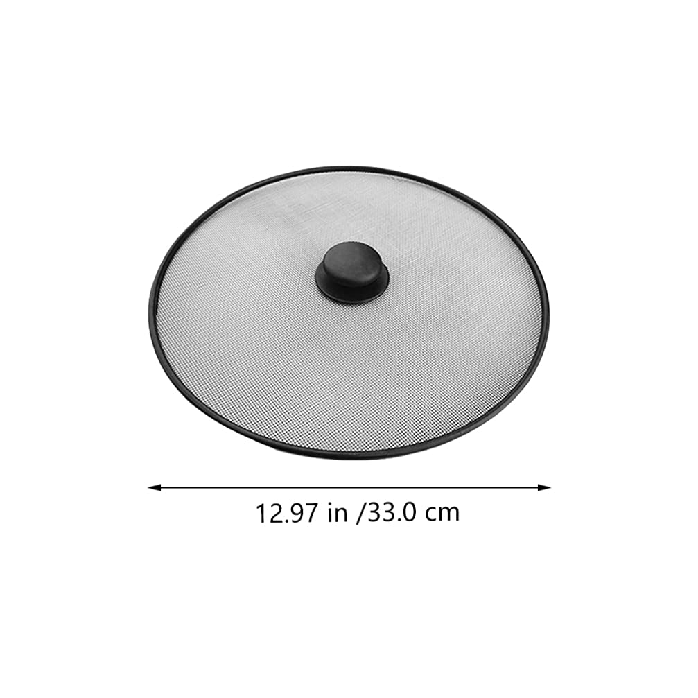 Hemoton 2-Pack Explosion-Proof Pot Lid - Oil Splatter Guard for Frying Pans & Cooking Pots - BPA-Free Kitchen Splatter Screen - Perfect for Sauteing, Frying & Deep Frying - Ideal for Home Chefs & Restaurant Use