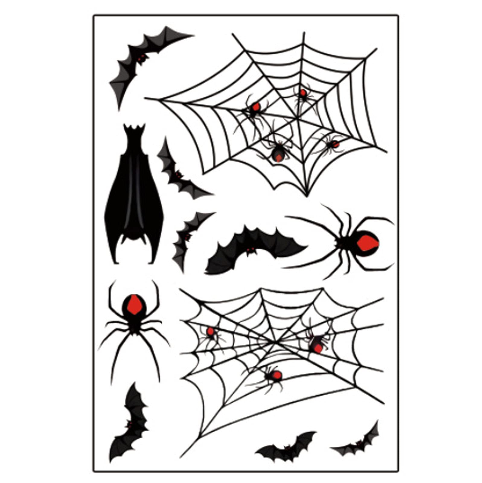 Naladoo Double-Sided Electrostatic Glass Window Stickers - Halloween Decor, Wall Decals, Baby Photo Props, School Counselor Decorations (Size C, One Size) - Perfect for Home, Office, Classroom & Party Decorations