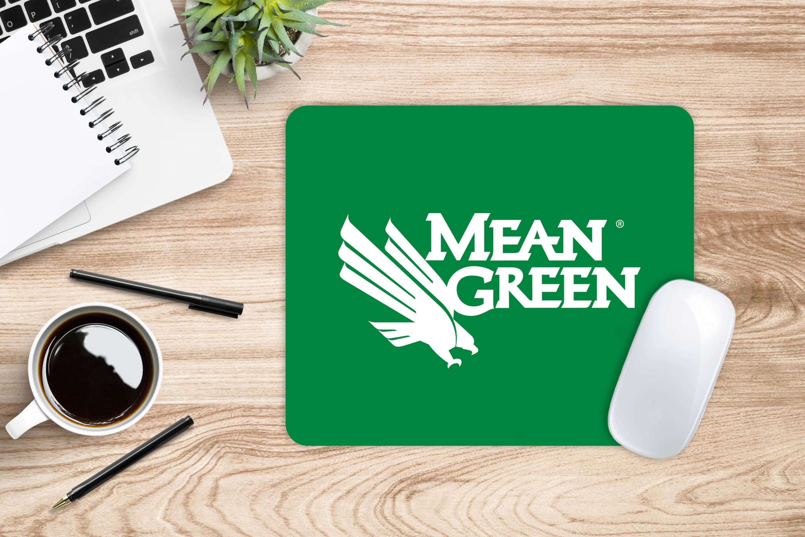 University of North Texas Standard/Mascot Mouse Pad - Non-Slip Fabric Gaming & Office Desk Mat for Computers, Laptops - Perfect for UNT Alumni, Students & Fans