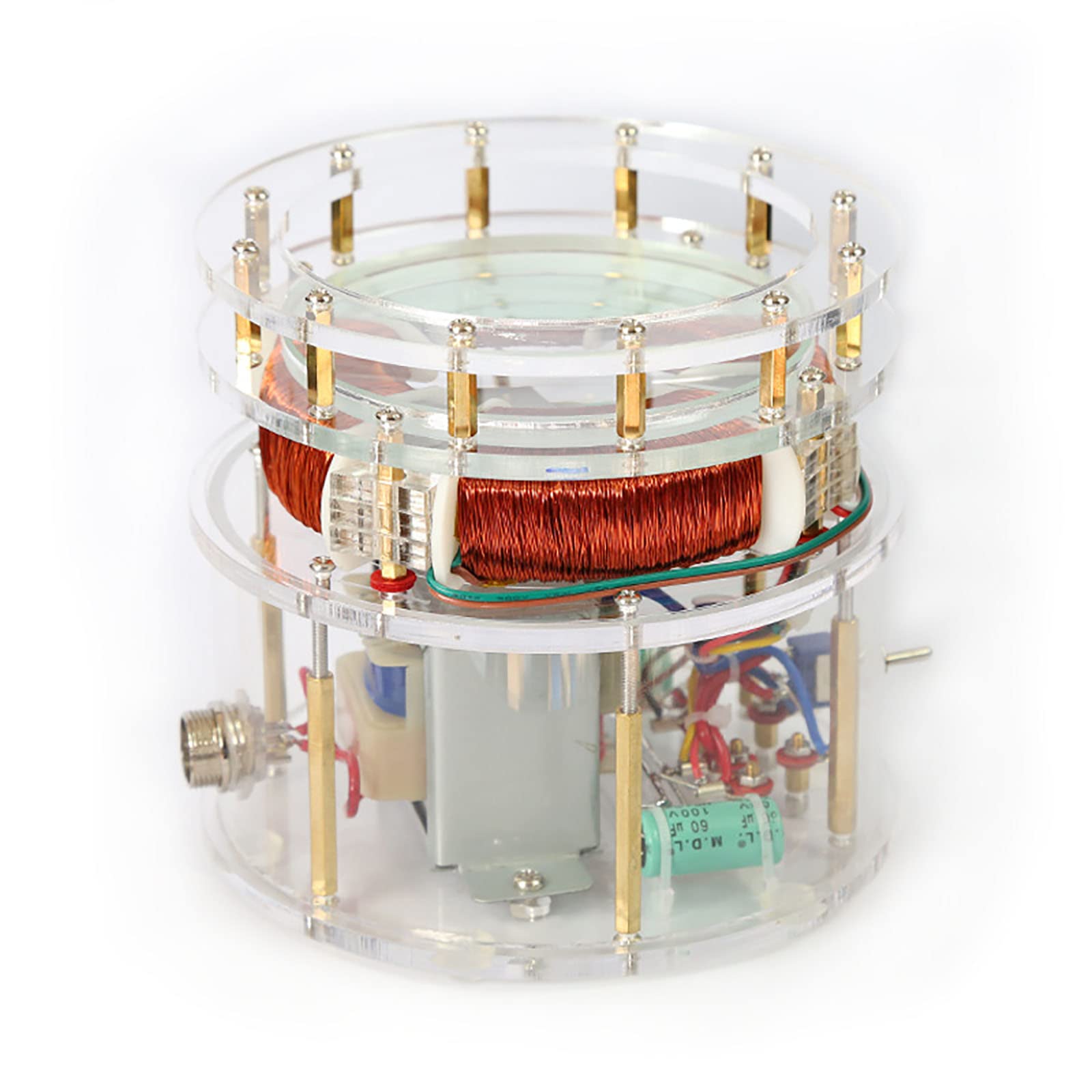 QENW Copper Ball Tesla Coil Motor Toy - AC Motor Science Experiment Kit for STEM Education, DIY Physics Learning & Tesla Egg of Columbus Project - Perfect for Classroom Demonstrations & Science Fair Projects