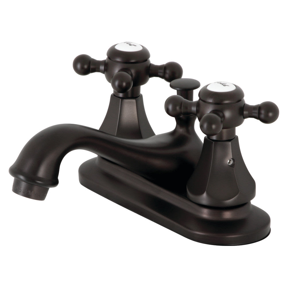 Kingston Brass KB608BX Metropolitan 4-Inch Centerset Bathroom Faucet with Pop-Up Drain - Perfect for Modern Bathroom Vanities & Powder Rooms