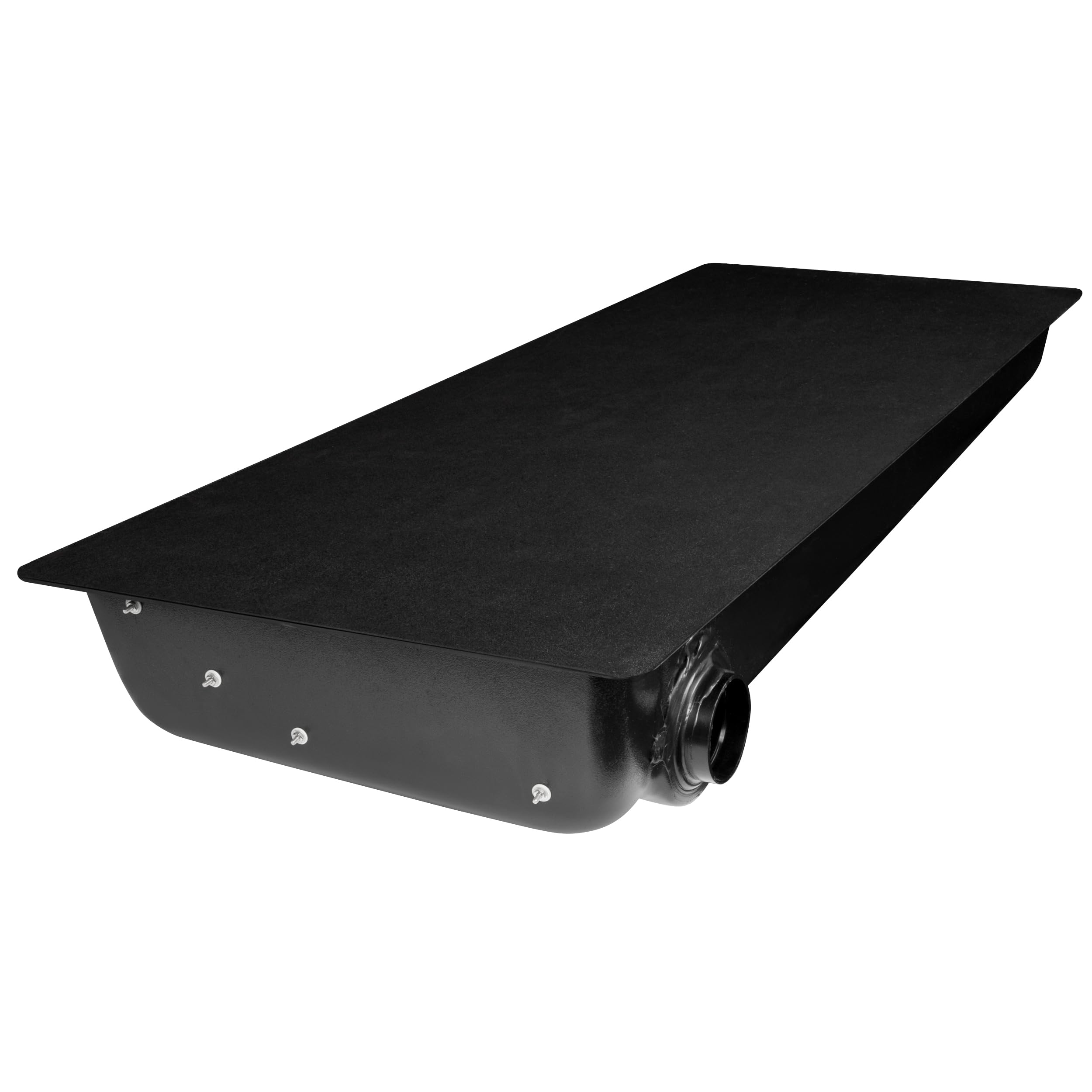 34 Gallon RV Waste Water Holding Tank - Left Side Discharge Black & Gray Water Tank for Campers, Trailers, Motorhomes (63