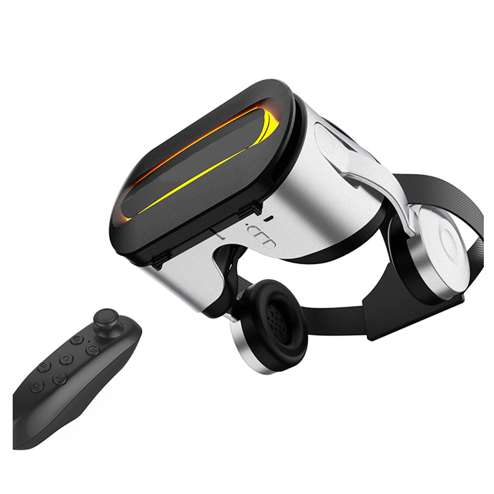 2024 Upgraded VR Headset with Controller - 3D Virtual Reality Glasses for iPhone, Samsung & Android (4.5-6.7 Inch) | Immersive Gaming & Movie Experience for Kids & Adults | Perfect for Home Entertainment & VR Parties