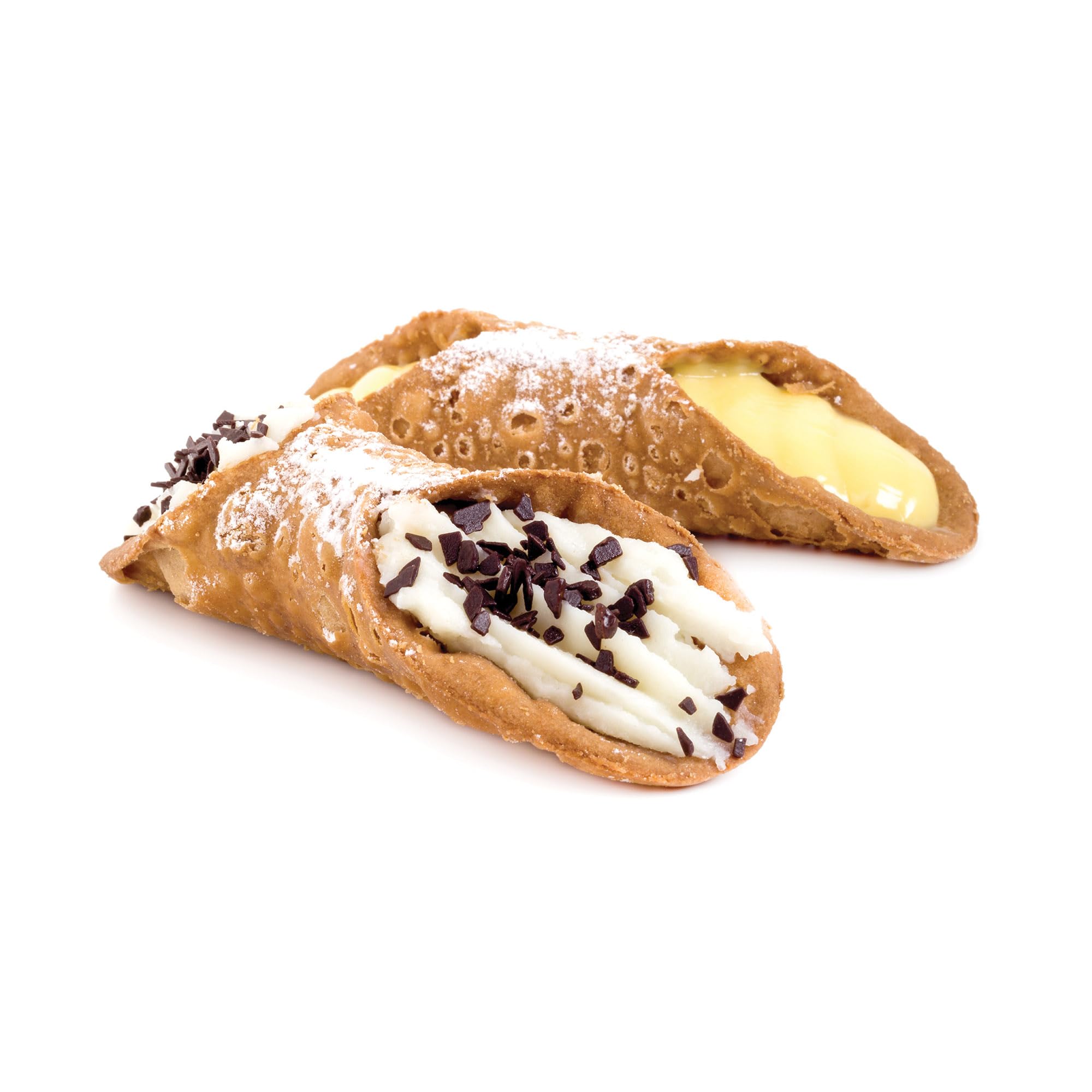 Fantes Mini Cannoli Maker Forms - Set of 4 Stainless Steel Italian Pastry Tubes - Authentic Italian Market Original Since 1906 - Perfect for Making Homemade Cannoli, Cream Puffs & Desserts