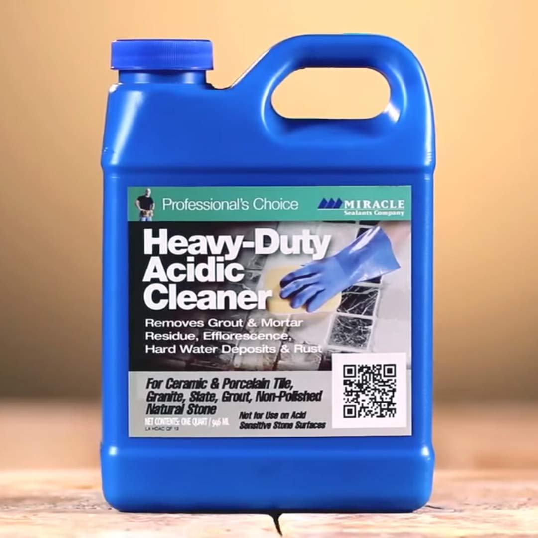 Industrial Strength Acidic Cleaner for Tough Stains - Heavy Duty Degreaser for Kitchen, Bathroom & Garage - Safe on Metal, Tile & Grout