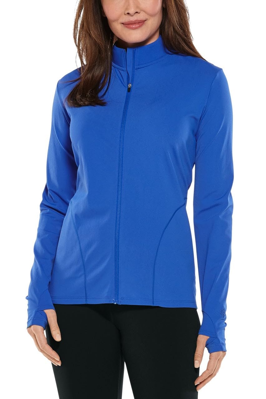 Coolibar UPF 50+ Women's Sun Protective Water Jacket - Lightweight Quick-Dry Swim Cover Up for Beach, Pool & Outdoor Activities