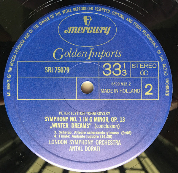 Antal Dorati & London Symphony Orchestra - Tchaikovsky Symphonies Nos. 1, 2 & 3 (3xLP Vinyl Box Set, Reissue, NM/M Condition) - Classical Music Collection for Home Listening & Audiophile Enthusiasts