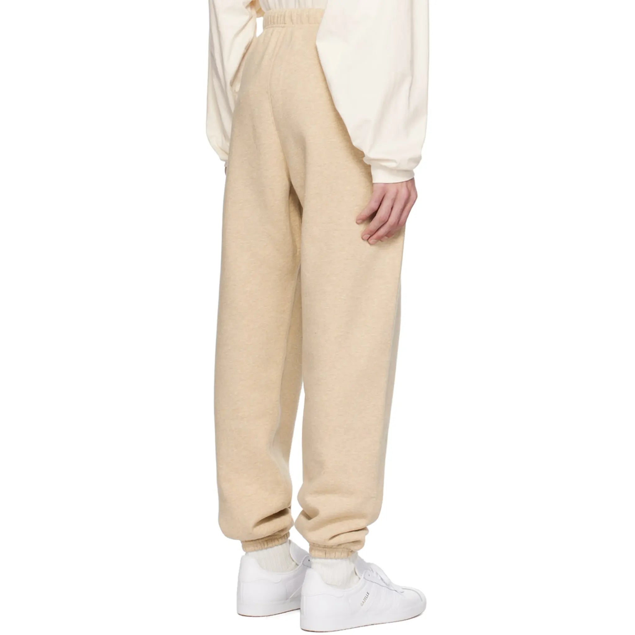 Fear Of God Essentials Gold Heather Sweatpants for Men - Comfortable Lounge Pants, Casual Streetwear (FW23 Collection) - Perfect for Home Relaxation, Gym & Everyday Wear