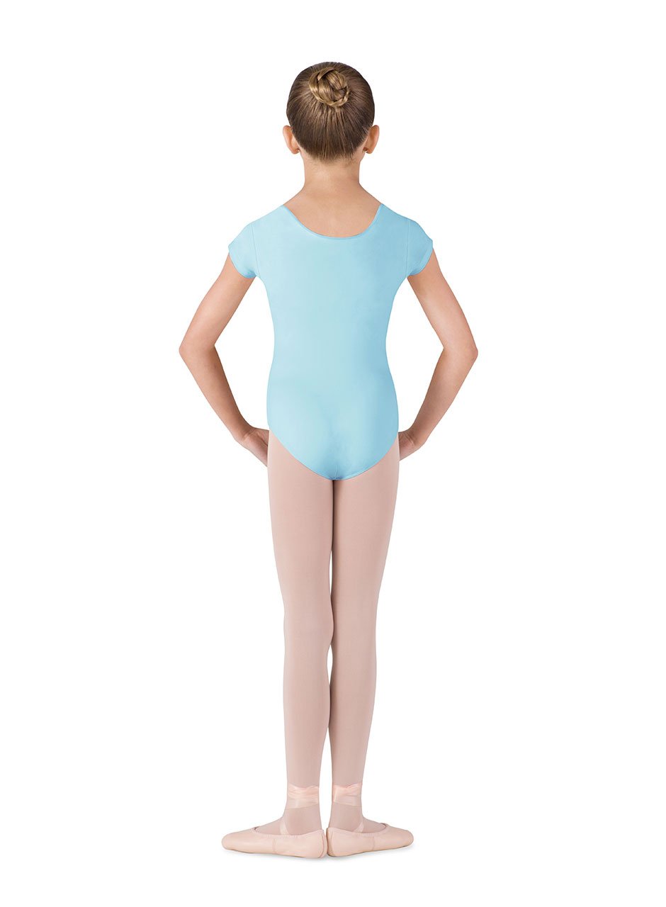 Bloch Dance Girls Dujour Microlux Short Sleeve Leotard - Ballet & Jazz Dancewear for Kids, Comfortable Stretch Fabric - Perfect for Dance Class, Recitals & Performances