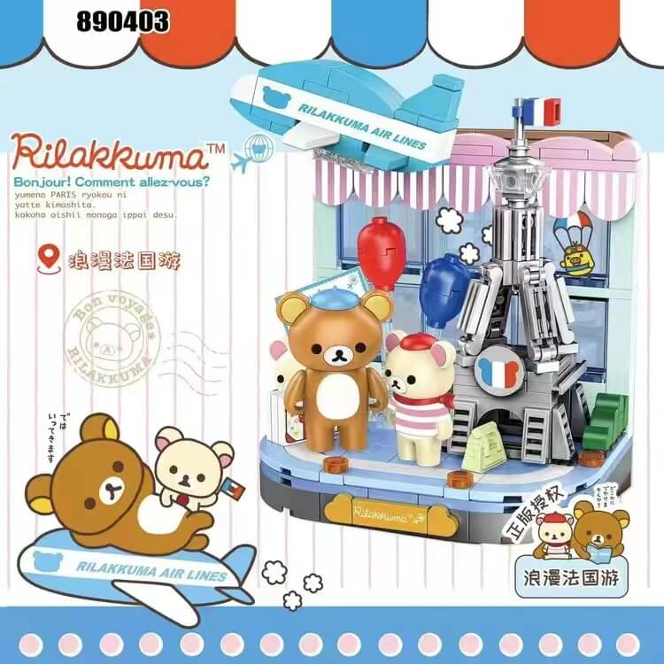 Inbrixx Rilakkuma Series Plush Toy - Cute Kawaii Bear Stuffed Animal for Kids & Adults - Perfect for Bedroom Decor, Gift Giving, and Stress Relief