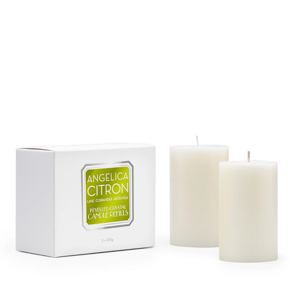 Abode Aroma Angelica Citron 220g Candle Refill - Premium Scented Wax for Home, Office & Spa Relaxation