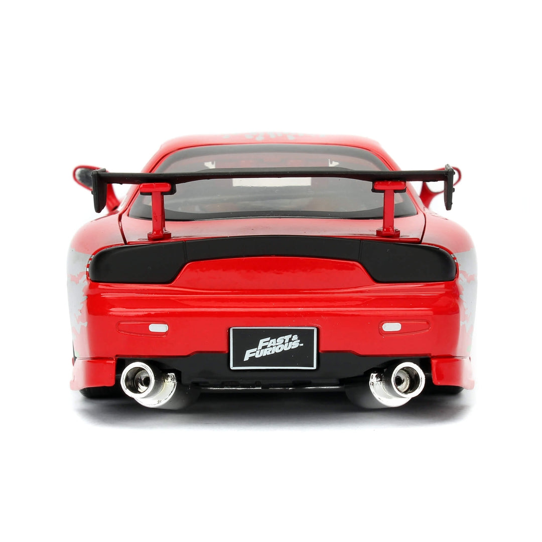 1:24 Scale Dom's Mazda RX-7 Diecast Car Model - Fast & Furious Movie Replica - Collectible Toy for Fans & Display - Perfect for Movie Nights, Car Shows & Gift Giving