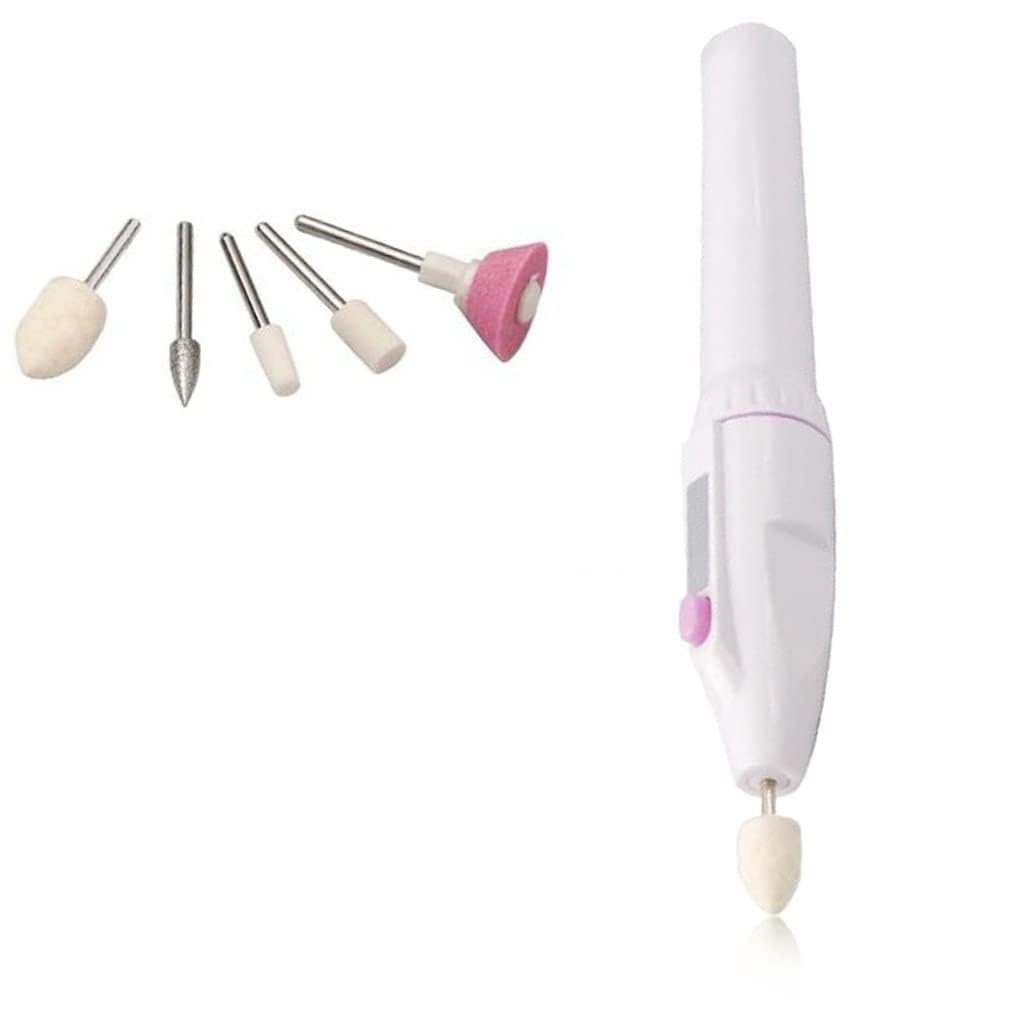 Hetarmi 7-in-1 Electric Nail Art Kit - Professional Nail Drill Machine with Grinder, Filer & Polisher for Manicure & Pedicure - Multicolor Salon Grooming Tool Kit for Home & Professional Use