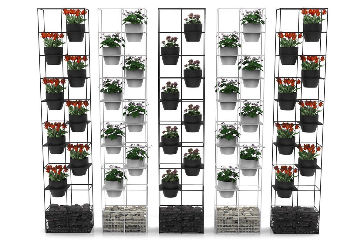 Brisk Bloom Vertical Garden Planter - Indoor/Outdoor Herb & Flower Planting System for Small Spaces - Perfect for Balcony, Kitchen, or Apartment Gardening