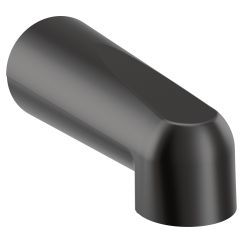 Moen 3829BL Matte Black 7-Inch Tub Spout with Diverter - Slip Fit Design for Easy Installation | Perfect for Bathroom Remodeling & Shower Upgrades