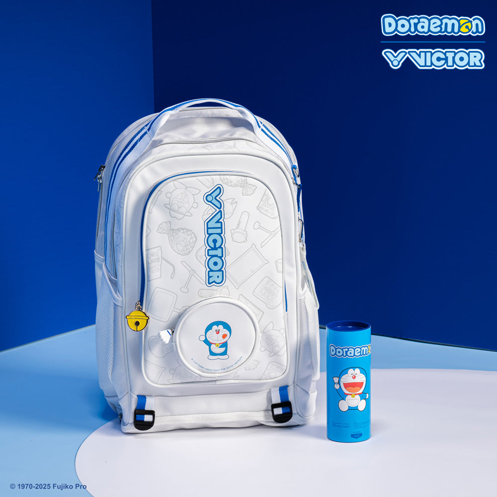 Victor x Doraemon Anime School Backpack BR5035DRM A (White) - Cute Doraemon Themed Backpack for Kids, Students, Travel & Everyday Use