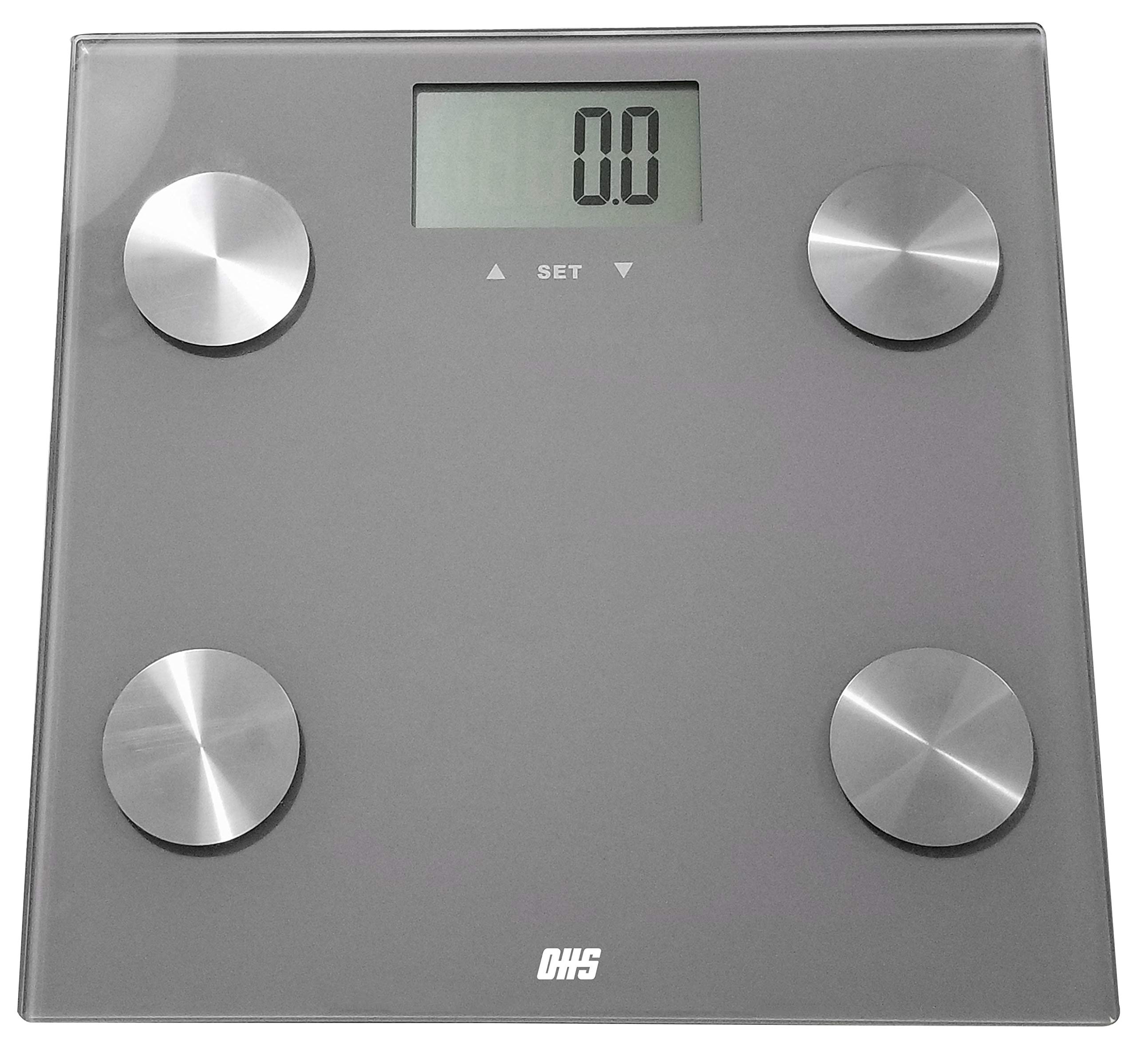 Optima Digital Body Fat Scale - Smart Bluetooth Bathroom Scale with BMI, Weight, and Body Composition Analysis - Perfect for Home Fitness Tracking and Health Monitoring