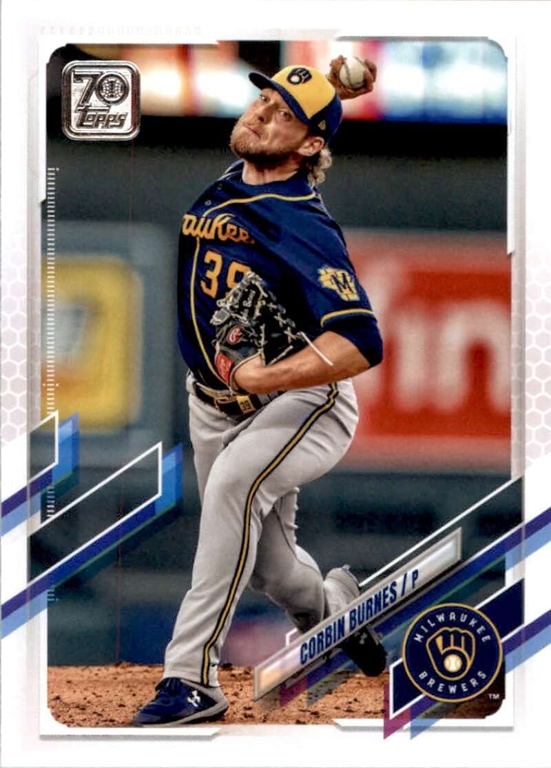 2021 Topps #619 Corbin Burnes NM-MT Milwaukee Brewers Baseball Card - Perfect for Collectors, Fans & Sports Memorabilia Displays