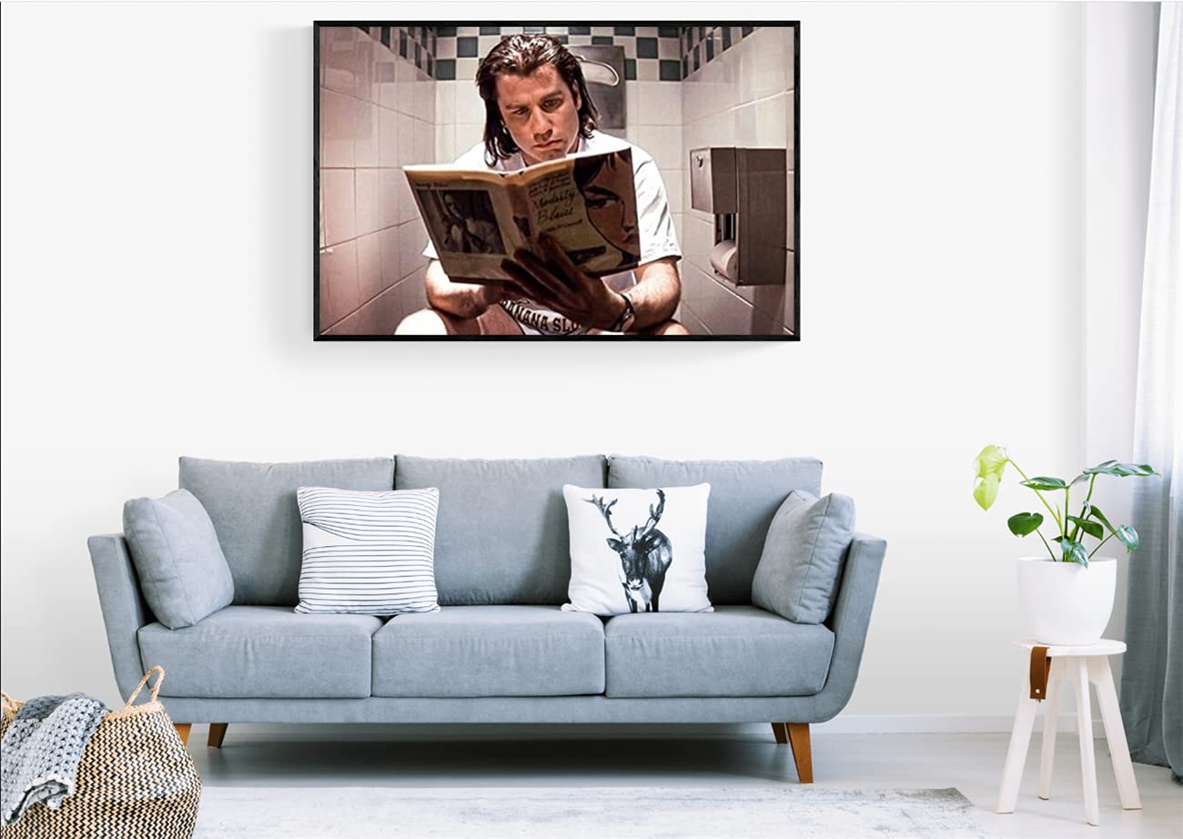Funny Movie Toilet Wall Art Poster - Bathroom Decor Prints & Paintings for Home, Living Room - Perfect for Bathroom, Restroom & Humorous Home Decor