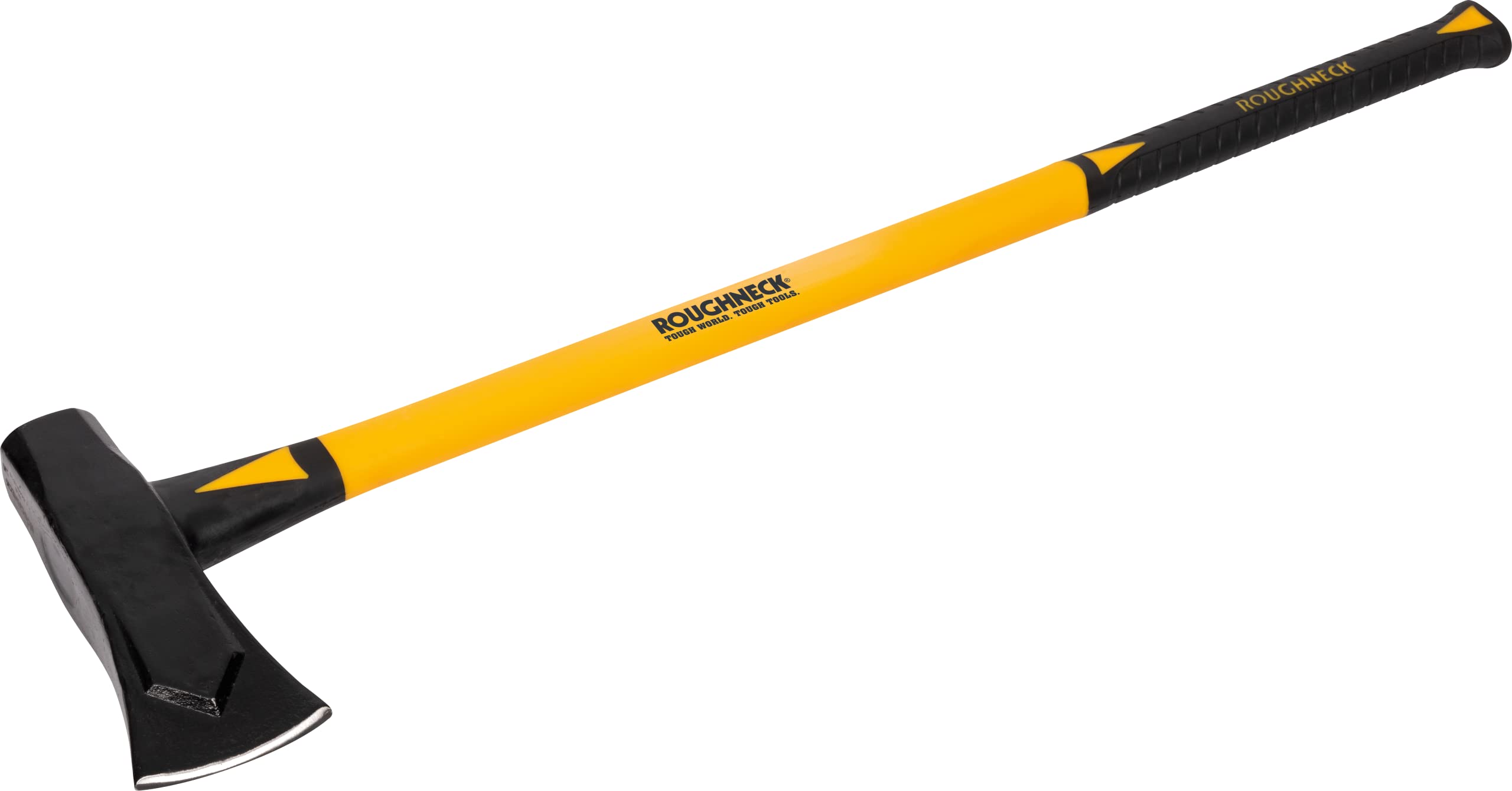 Roughneck 65662 8lb Splitting Maul with Fiberglass Handle - Heavy Duty Wood Splitting Axe for Firewood, Logs & Outdoor Camping