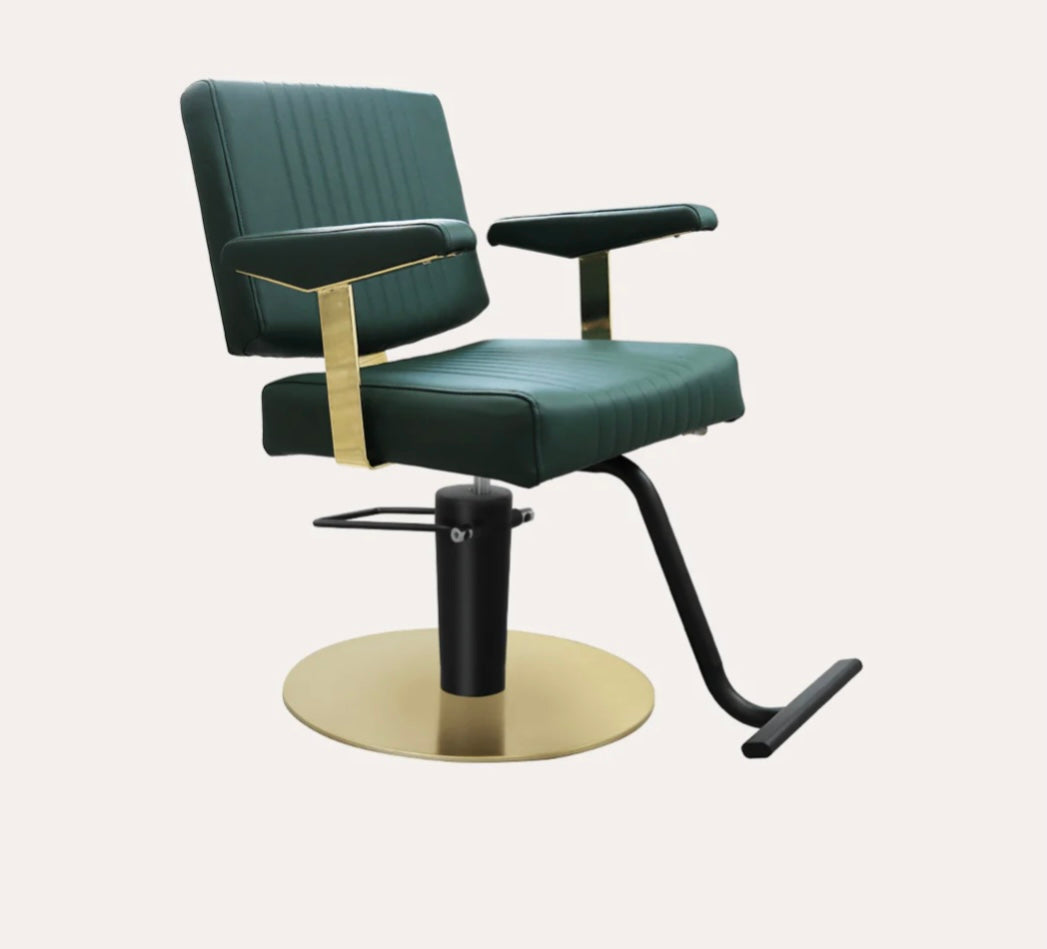 Professional Athena Salon Chair - Hydraulic Adjustable Styling Chair for Hairdressers & Barbers - Perfect for Salons, Barber Shops & Home Use